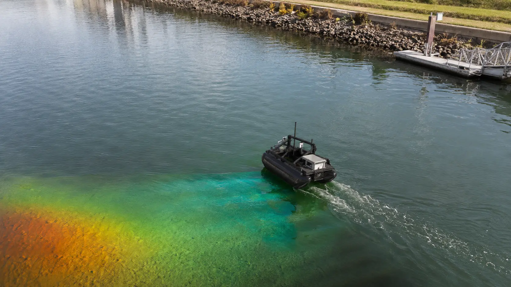 Bathymetric survey overlay from an Argus 1.0 deployment