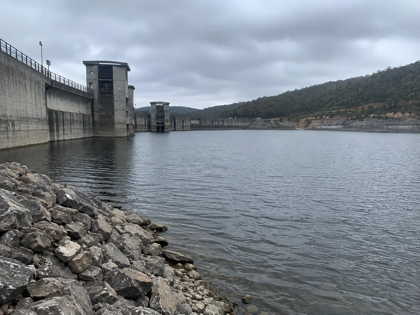 Submerged infrastructure showing underwater inspection challenges
